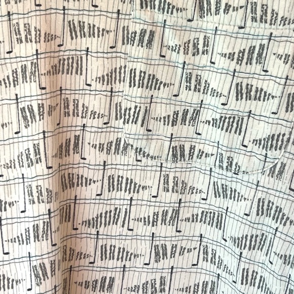 Men's Vintage Michael Austin Golf Shirt Gray Golf Club Pattern Polo Size XXL. - Picture 3 of 4